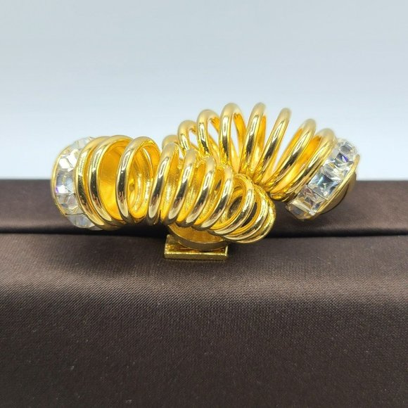 RODO Swarovski Italy Satin Handbag Clutch Purse Shoulder Evening Bag - Picture 6 of 12